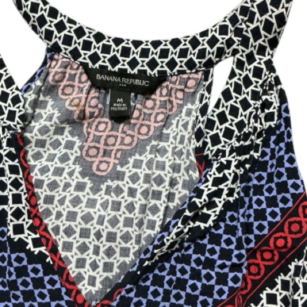 Banana Republic - EC - Women's Chevron Tank Top - Red, Blue, White - Picture 2 of 3